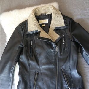 MICHAEL KORS Genuine Leather Jacket